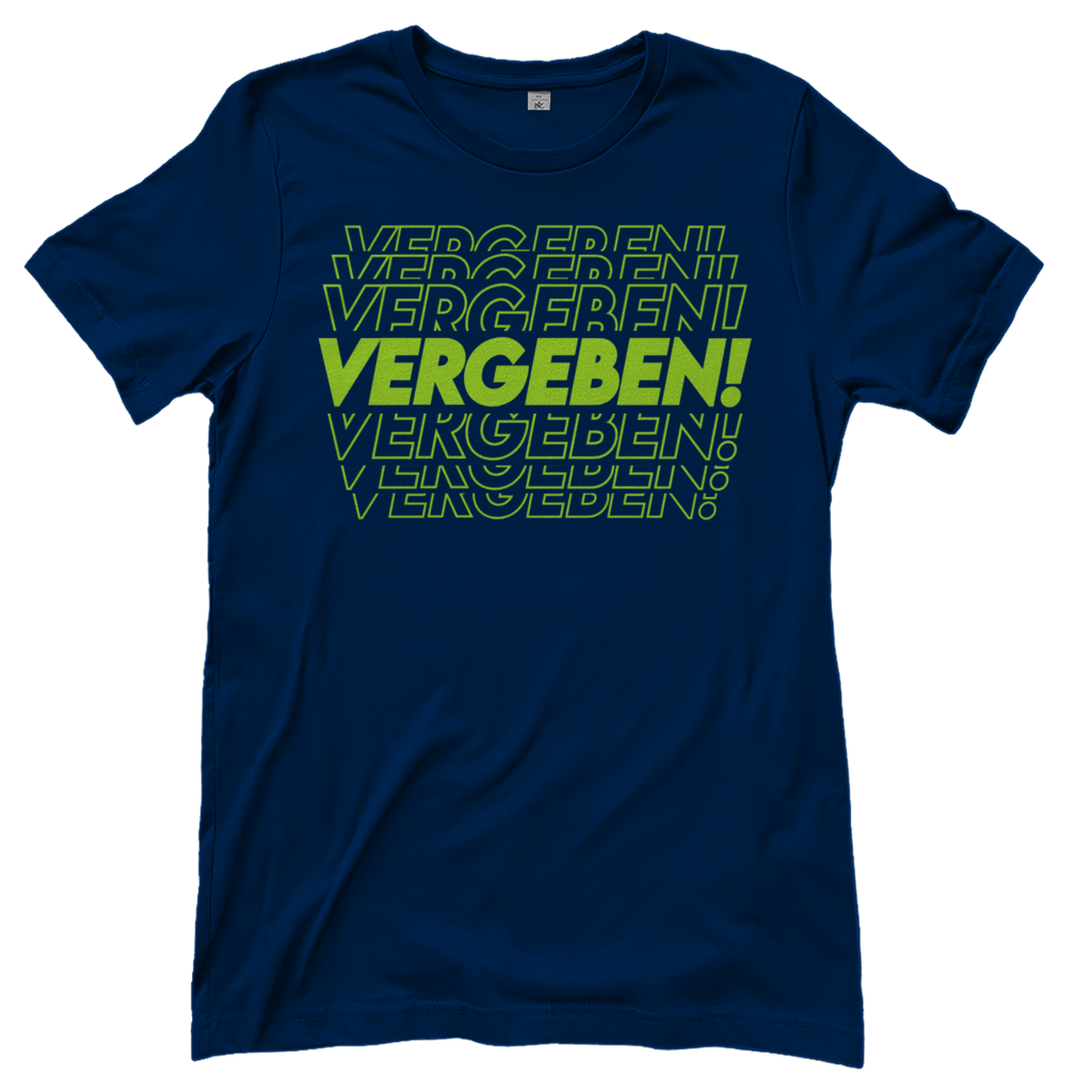VERGEBEN! - Damen T-Shirt Navy