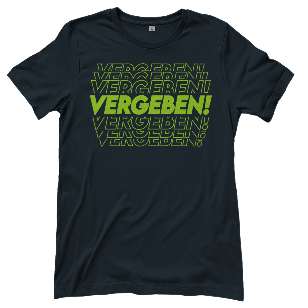 VERGEBEN! - Damen T-Shirt Dark Grey Solid