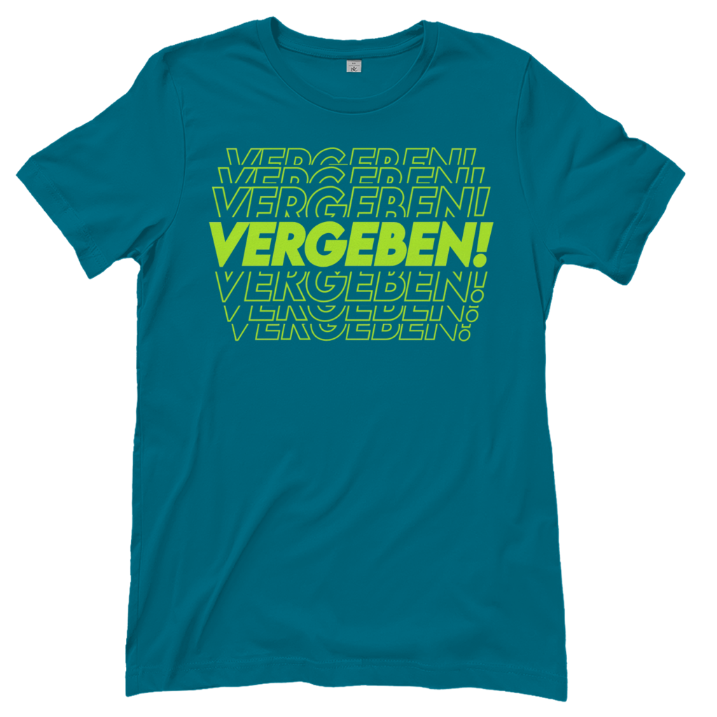 VERGEBEN! - Damen T-Shirt Diva Blue