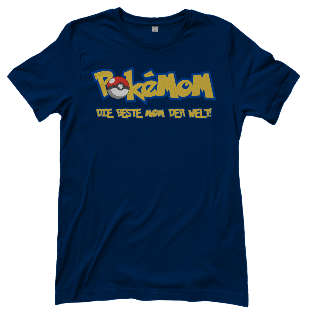 Pokemom die beste Mom der Welt! - Damen T-Shirt Navy