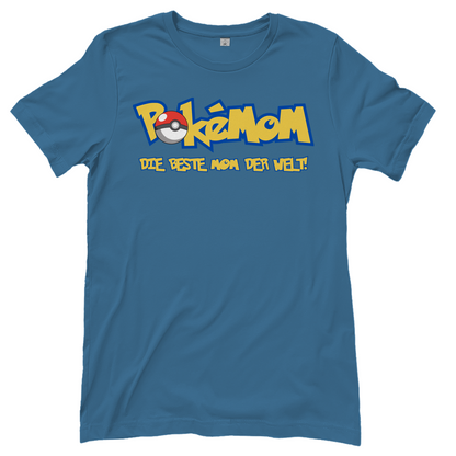 Pokemom die beste Mom der Welt! - Damen T-Shirt Stone Blue