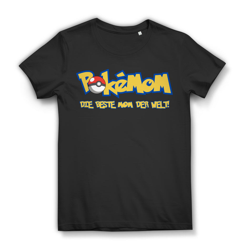 Pokemom die beste Mom der Welt! - Damen Premium Bio T-Shirt Black