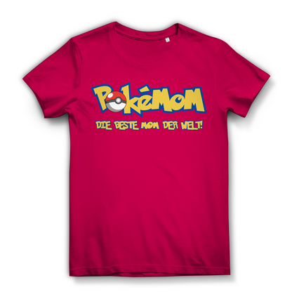 Pokemom die beste Mom der Welt! - Damen Premium Bio T-Shirt Fuchsia
