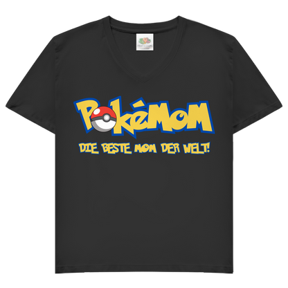 Pokemom die beste Mom der Welt! - Damen V-Neck T-Shirt Black