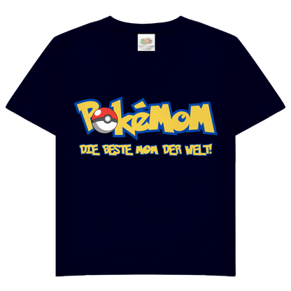 Pokemom die beste Mom der Welt! - Damen V-Neck T-Shirt Deep Navy