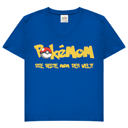 Pokemom die beste Mom der Welt! - Damen V-Neck T-Shirt Royal Blue