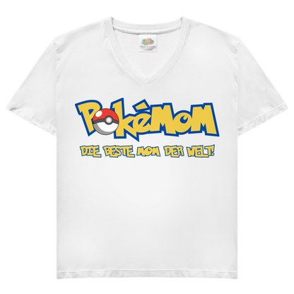 Pokemom die beste Mom der Welt! - Damen V-Neck T-Shirt White
