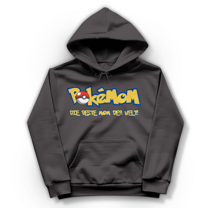Pokemom die beste Mom der Welt! - Damen Hoodie Charcoal (Heather)