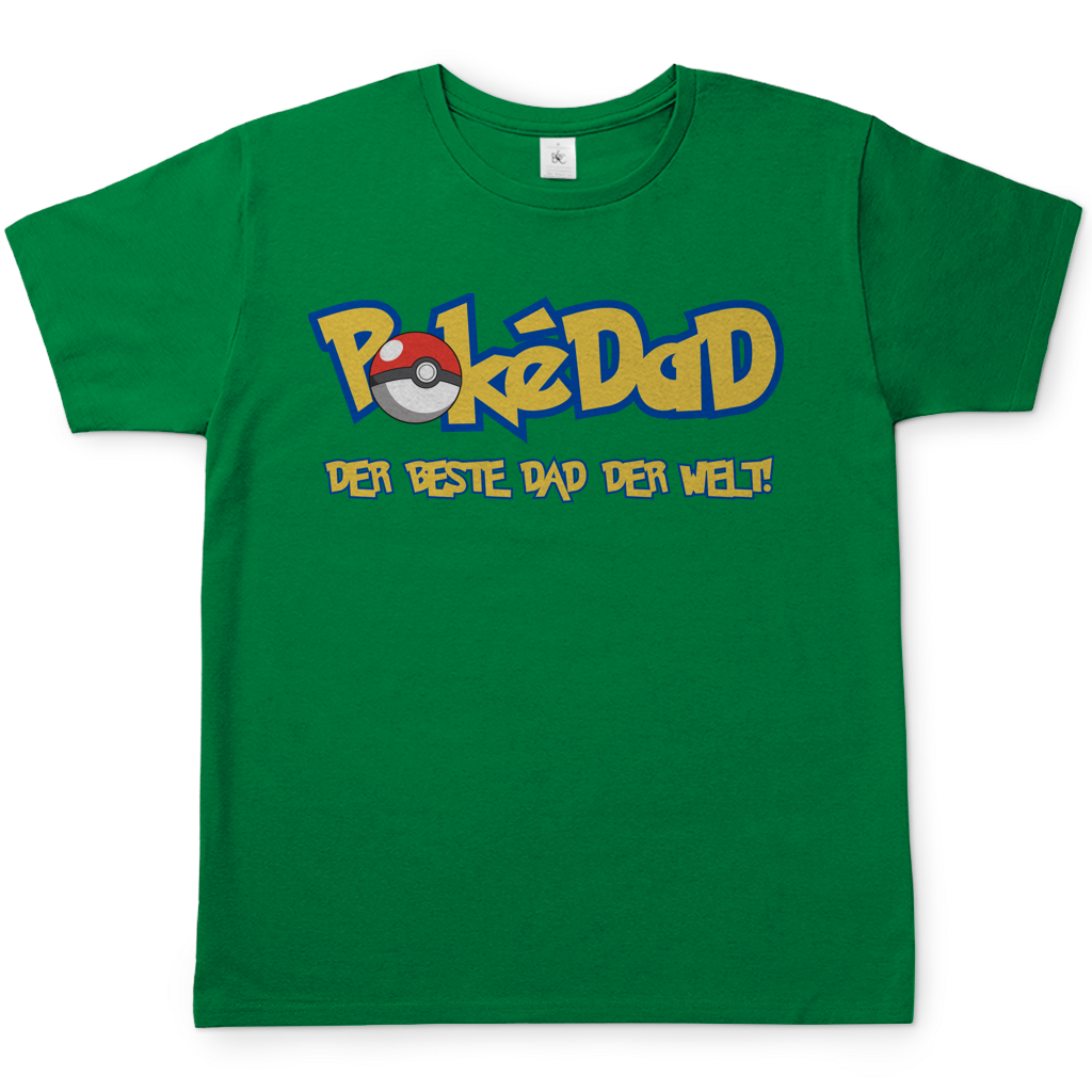 Pokedad der beste Dad der Welt! - Herren T-Shirt Kelly Green