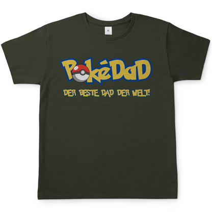 Pokedad der beste Dad der Welt! - Herren T-Shirt Urban Khaki