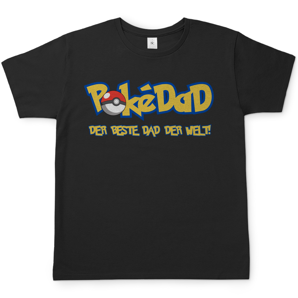 Pokedad der beste Dad der Welt! - Herren T-Shirt Black