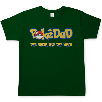 Pokedad der beste Dad der Welt! - Herren T-Shirt Bottle Green