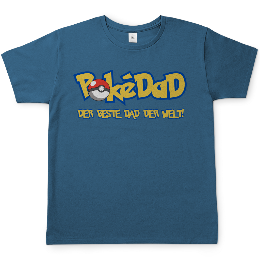 Pokedad der beste Dad der Welt! - Herren T-Shirt Stone Blue