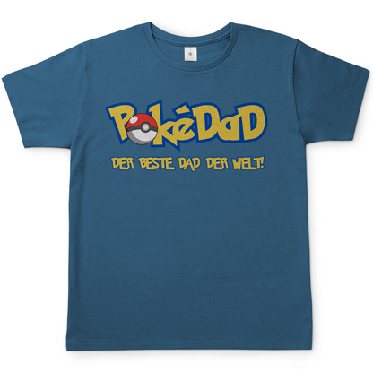 Pokedad der beste Dad der Welt! - Herren T-Shirt Stone Blue