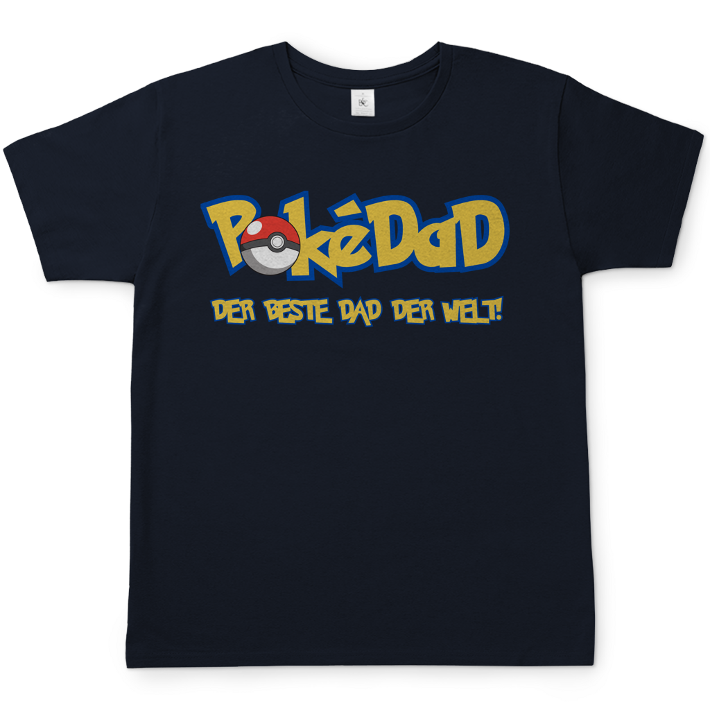 Pokedad der beste Dad der Welt! - Herren T-Shirt Navy