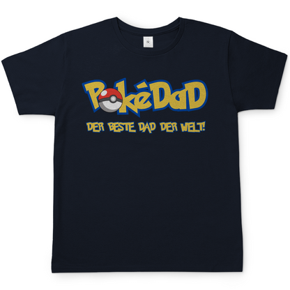 Pokedad der beste Dad der Welt! - Herren T-Shirt Navy