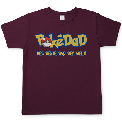 Pokedad der beste Dad der Welt! - Herren T-Shirt Burgundy