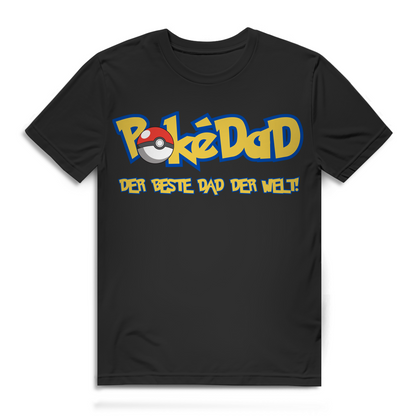 Pokedad der beste Dad der Welt! - Herren Premium Bio T-Shirt Black