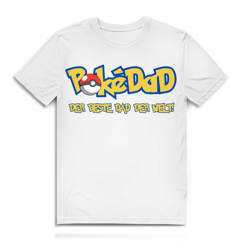 Pokedad der beste Dad der Welt! - Herren Premium Bio T-Shirt White