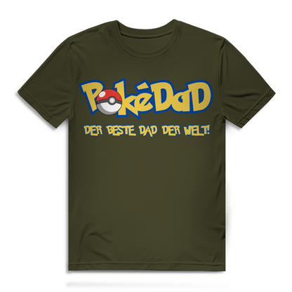 Pokedad der beste Dad der Welt! - Herren Premium Bio T-Shirt Khaki
