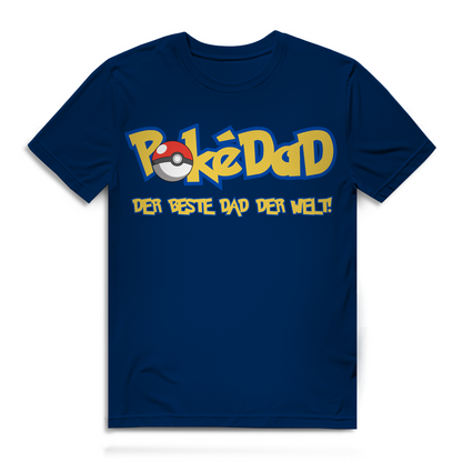 Pokedad der beste Dad der Welt! - Herren Premium Bio T-Shirt Navy