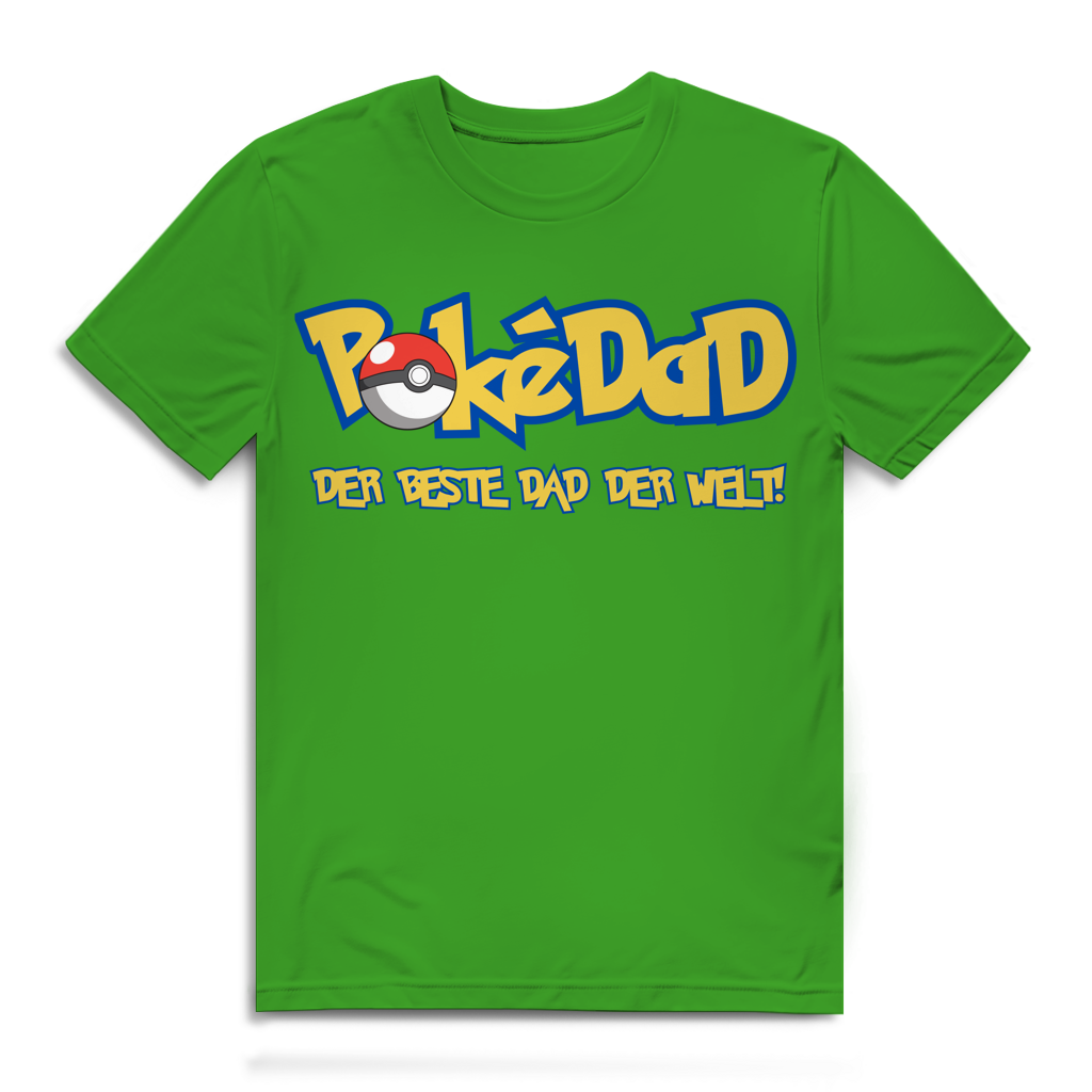Pokedad der beste Dad der Welt! - Herren Premium Bio T-Shirt Real Green