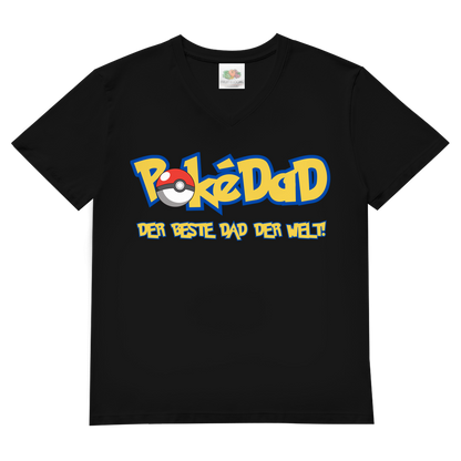 Pokedad der beste Dad der Welt! - Herren V-Neck T-Shirt Black