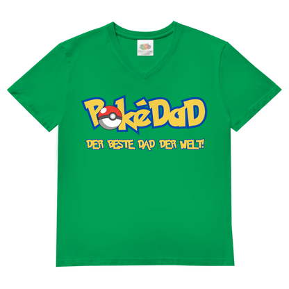 Pokedad der beste Dad der Welt! - Herren V-Neck T-Shirt Kelly Green