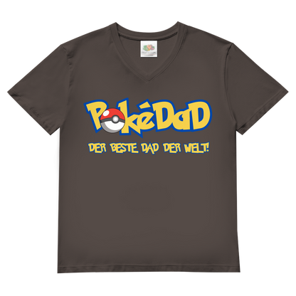Pokedad der beste Dad der Welt! - Herren V-Neck T-Shirt Light Graphite Solid