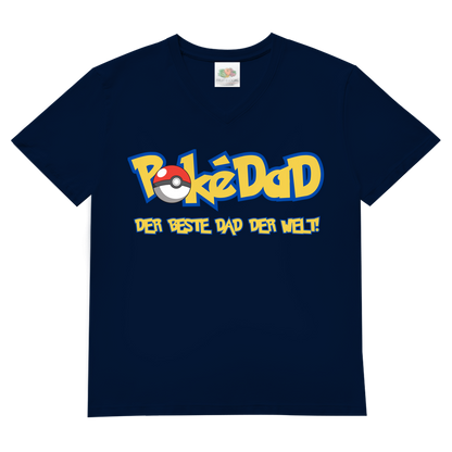 Pokedad der beste Dad der Welt! - Herren V-Neck T-Shirt Navy