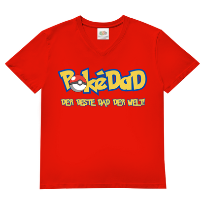 Pokedad der beste Dad der Welt! - Herren V-Neck T-Shirt Red