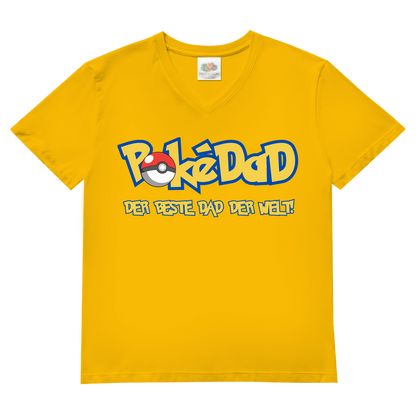 Pokedad der beste Dad der Welt! - Herren V-Neck T-Shirt Sunflower