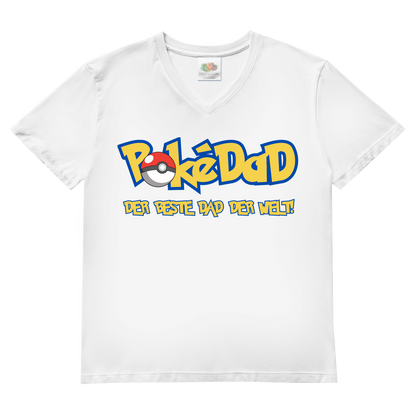 Pokedad der beste Dad der Welt! - Herren V-Neck T-Shirt White