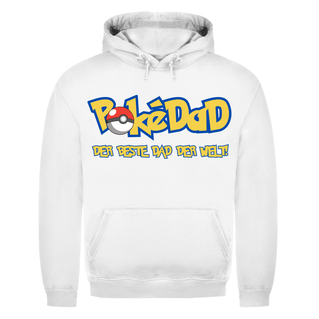 Pokedad der beste Dad der Welt! - Herren Hoodie Arctic White