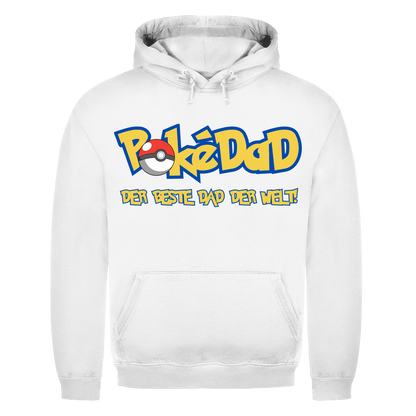 Pokedad der beste Dad der Welt! - Herren Hoodie Arctic White