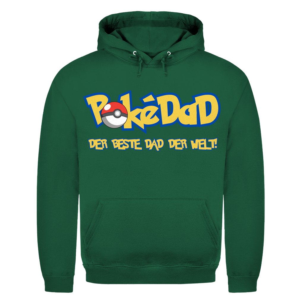 Pokedad der beste Dad der Welt! - Herren Hoodie Bottle Green
