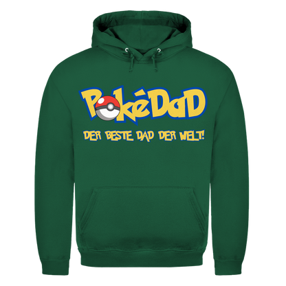 Pokedad der beste Dad der Welt! - Herren Hoodie Bottle Green
