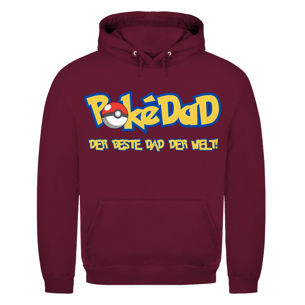 Pokedad der beste Dad der Welt! - Herren Hoodie Burgundy