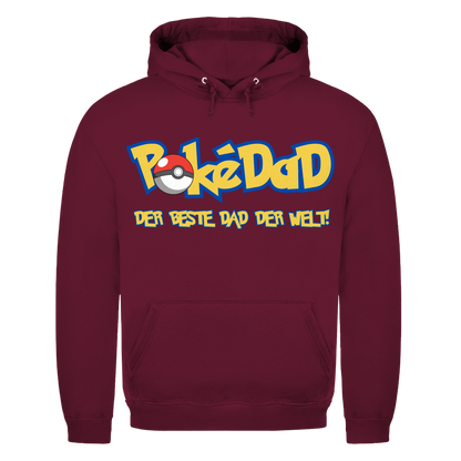Pokedad der beste Dad der Welt! - Herren Hoodie Burgundy