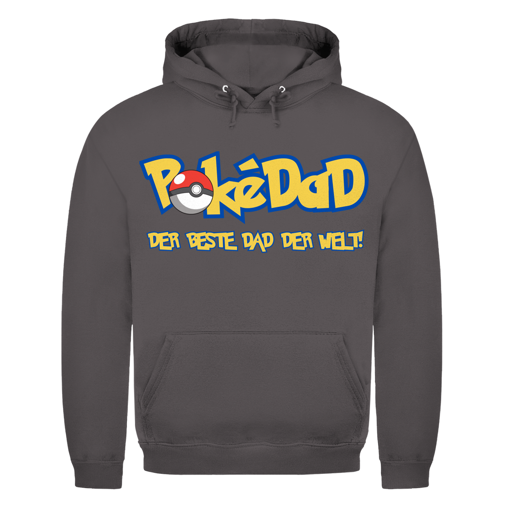 Pokedad der beste Dad der Welt! - Herren Hoodie Charcoal (Heather)