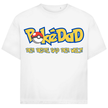 Pokedad der beste Dad der Welt! - Jack and Jones Oversize T-Shirt White