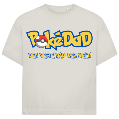 Pokedad der beste Dad der Welt! - Jack and Jones Oversize T-Shirt Egret
