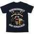 Durchgeknallt und verwildert Bier Mittelfinger Waschbär - Herren T-Shirt Navy