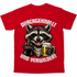 Durchgeknallt und verwildert Bier Mittelfinger Waschbär - Herren T-Shirt Red