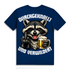 Durchgeknallt und verwildert Bier Mittelfinger Waschbär - Herren Premium Bio T-Shirt Navy