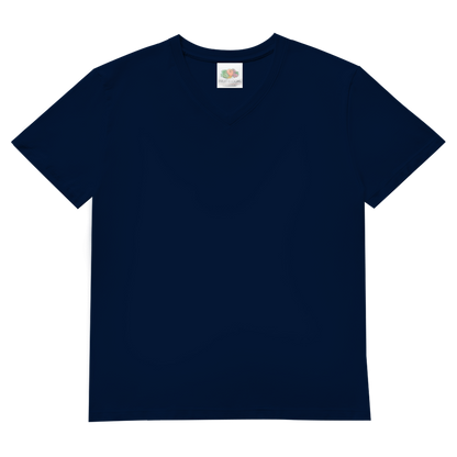 Durchgeknallt und verwildert Bier Mittelfinger Waschbär - Herren V-Neck T-Shirt Navy