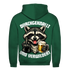 Durchgeknallt und verwildert Bier Mittelfinger Waschbär - Herren Hoodie Bottle Green