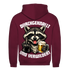 Durchgeknallt und verwildert Bier Mittelfinger Waschbär - Herren Hoodie Burgundy
