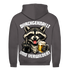 Durchgeknallt und verwildert Bier Mittelfinger Waschbär - Herren Hoodie Charcoal (Heather)