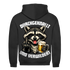Durchgeknallt und verwildert Bier Mittelfinger Waschbär - Herren Hoodie Jet Black